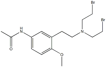 3'-[2-[Bis(2-bromoethyl)amino]ethyl]-4'-methoxyacetanilide Struktur