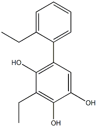 3-Ethyl-5-(2-ethylphenyl)benzene-1,2,4-triol Struktur