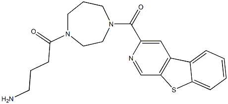 3-[4-(4-Aminobutyryl)-1,4-diazacycloheptan-1-ylcarbonyl][1]benzothieno[2,3-c]pyridine Struktur