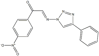 1-[2-(4-Nitrophenyl)-2-oxoethylideneamino]-4-phenyl-1H-1,2,3-triazole Struktur