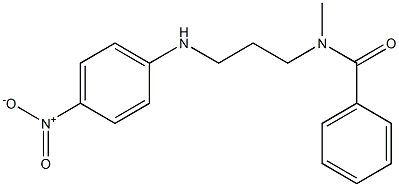 N-Methyl-N-[3-((4-nitrophenyl)amino)propyl]benzamide Struktur