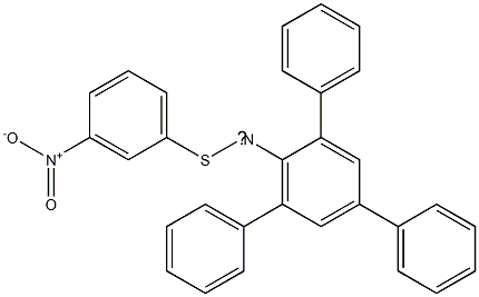 N-(2,4,6-Triphenylphenyl)-N-[(3-nitrophenyl)thio]aminyl radical Struktur