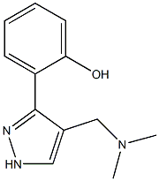 2-[4-[(Dimethylamino)methyl]-1H-pyrazol-3-yl]phenol Struktur