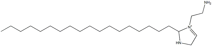 3-(2-Aminoethyl)-2-octadecyl-3-imidazoline-3-ium Struktur