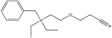 N-[2-(2-Cyanoethoxy)ethyl]-N,N-diethylbenzenemethanaminium Struktur