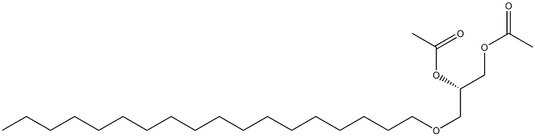 (S)-3-(Octadecyloxy)propane-1,2-diol diacetate Struktur