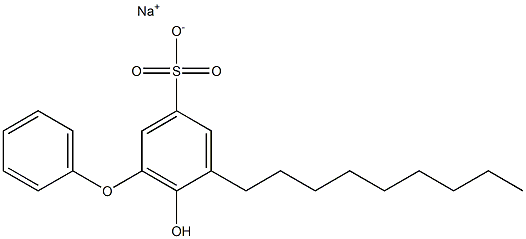 6-Hydroxy-5-nonyl[oxybisbenzene]-3-sulfonic acid sodium salt Struktur