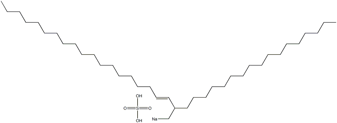 Sulfuric acid 2-heptadecyl-3-henicosenyl=sodium ester salt Struktur