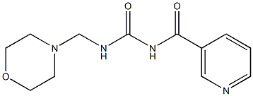 1-Morpholinomethyl-3-nicotinoylurea Struktur