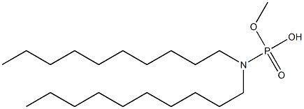 N,N-Didecylamidophosphoric acid hydrogen methyl ester Struktur