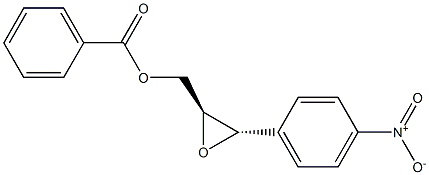 (2S,3S)-1-Benzoyloxy-2,3-epoxy-3-(4-nitrophenyl)propane Struktur