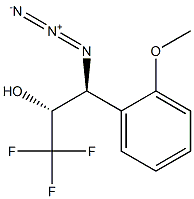 (2R,3S)-3-Azido-1,1,1-trifluoro-3-(2-methoxyphenyl)-2-propanol Struktur