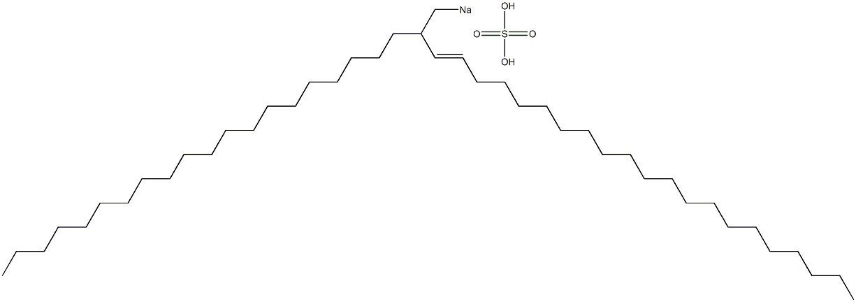 Sulfuric acid 2-icosyl-3-tricosenyl=sodium ester salt Struktur