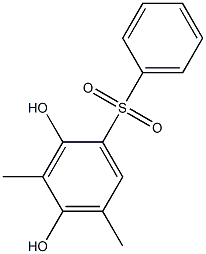 2,4-Dihydroxy-3,5-dimethyl[sulfonylbisbenzene] Struktur