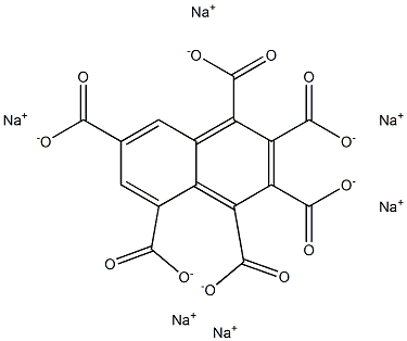 1,2,3,4,5,7-Naphthalenehexacarboxylic acid hexasodium salt Struktur