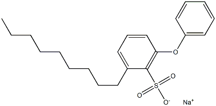 2-Nonyl-6-phenoxybenzenesulfonic acid sodium salt Struktur