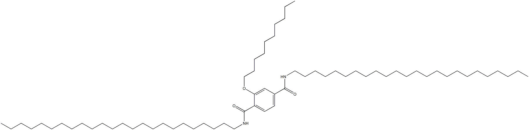 2-(Decyloxy)-N,N'-ditetracosylterephthalamide Struktur