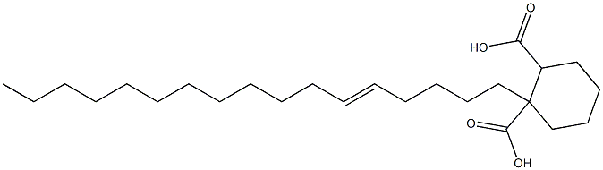 Cyclohexane-1,2-dicarboxylic acid hydrogen 1-(5-heptadecenyl) ester Struktur