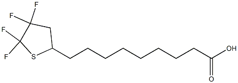 9-(2,2,3,3-Tetrafluorotetrahydrothiophen-5-yl)nonanoic acid Struktur