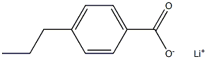 4-Propylbenzoic acid lithium salt Struktur