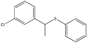 1-(3-Chlorophenyl)-1-(phenylthio)ethane Struktur