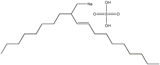 Sulfuric acid 2-octyl-3-dodecenyl=sodium ester salt Struktur