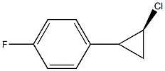 1-[(2S)-2-Chlorocyclopropyl]-4-fluorobenzene Struktur