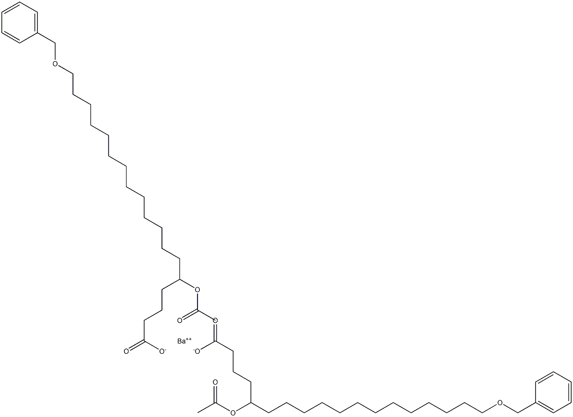 Bis(18-benzyloxy-5-acetyloxystearic acid)barium salt Struktur