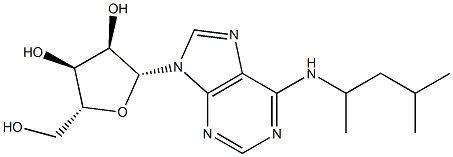 N-[(1R)-1,3-Dimethylbutyl]adenosine Struktur