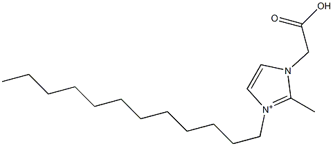 1-(Carboxymethyl)-2-methyl-3-dodecyl-1H-imidazol-3-ium Struktur