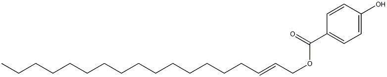 4-Hydroxybenzoic acid 2-octadecenyl ester Struktur