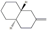 trans-Decahydro-2-methylenenaphthalene Struktur