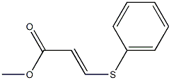 (E)-3-(Phenylthio)acrylic acid methyl ester Struktur