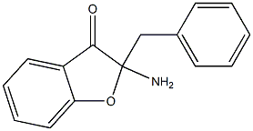 2-Benzyl-2-aminobenzofuran-3(2H)-one Struktur