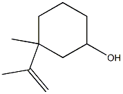 3-Methyl-3-isopropenylcyclohexanol Struktur