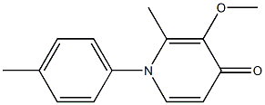 N-(4-Methylphenyl)-3-methoxy-2-methyl-4(1H)-pyridone Struktur