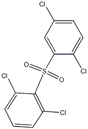 2,5-Dichlorophenyl 2,6-dichlorophenyl sulfone Struktur