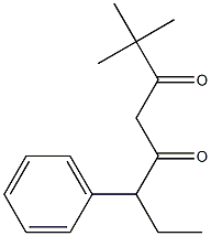 2,2-Dimethyl-6-phenyl-3,5-octanedione Struktur