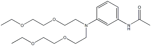 3'-[Bis[2-(2-ethoxyethoxy)ethyl]amino]acetanilide Struktur