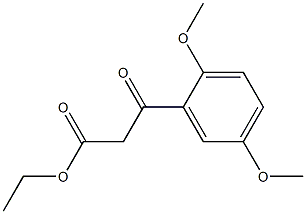 2,5-Dimethoxybenzoylacetic acid ethyl ester Struktur