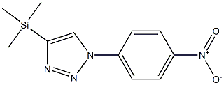 1-(4-Nitrophenyl)-4-(trimethylsilyl)-1H-1,2,3-triazole Struktur