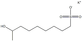 8-Hydroxynonane-1-sulfonic acid potassium salt Struktur