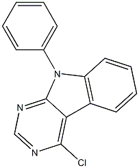 4-Chloro-9-phenyl-9H-pyrimido[4,5-b]indole Struktur