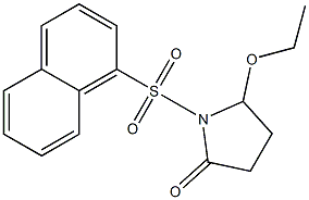 5-Ethoxy-1-(1-naphtylsulfonyl)pyrrolidin-2-one Struktur