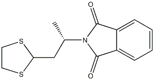 (+)-N-[(S)-2-(1,3-Dithiolane-2-yl)-1-methylethyl]phthalimide Struktur