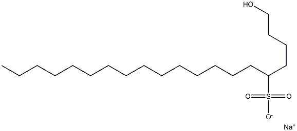 1-Hydroxyicosane-5-sulfonic acid sodium salt Struktur