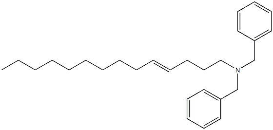 (4-Tetradecenyl)dibenzylamine Struktur