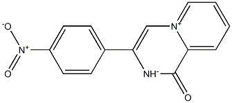 [3-(4-Nitrophenyl)-1,2-dihydro-1-oxopyrido[1,2-a]pyrazin-5-ium]-2-ide Struktur