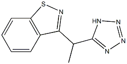 3-[1-(1H-Tetrazol-5-yl)ethyl]-1,2-benzisothiazole Struktur