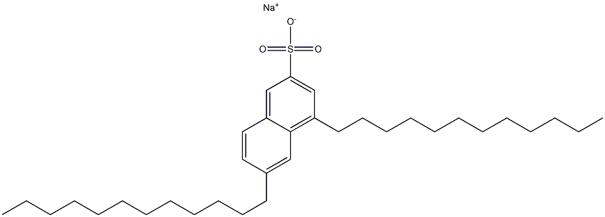 4,6-Didodecyl-2-naphthalenesulfonic acid sodium salt Struktur